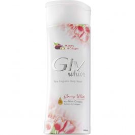 Giv White Sabun Mandi Glowing White Mulberry & Collagen Botol 250ml