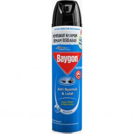 Baygon Anti Nyamuk & Lalat Waterbase 600Ml