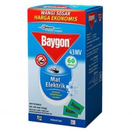 Baygon Mat Elektrik Isi Ulang 60 Mat Regular 21 gr