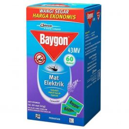 Baygon Mat Elektrik Isi Ulang 60 Mat Lavender 21 gr