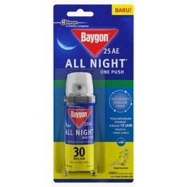 Baygon All Night One Push Wangi Citrus Fresh 10 ml