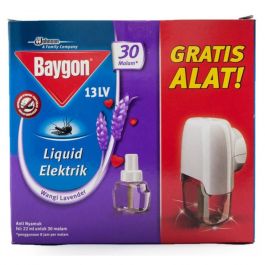 Baygon Elektrik Refill 30 Malam Wangi Lavender 22 ml
