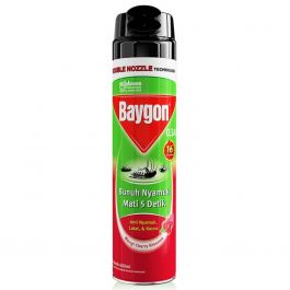 Baygon Anti Nyamuk, Lalat & Kecoa Wangi Cherry Blossom 600Ml