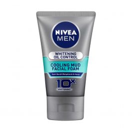 Nivea Men Whitening Oil Control Cooling Mud Facial Foam 50 ml