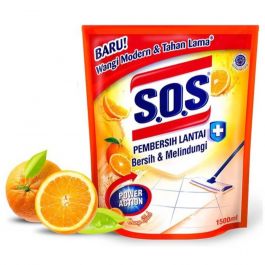 SOS Floor Cleaner Pouch 1500ml - Orange