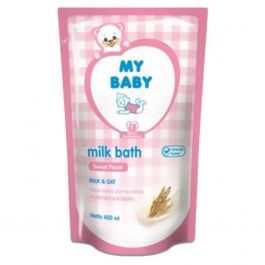 My Baby Milk Bath Sweet Floral Milk & Oat Pouch 400ml