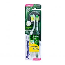 Pepsodent Toothbrush Bamboo Salt Soft 2 S