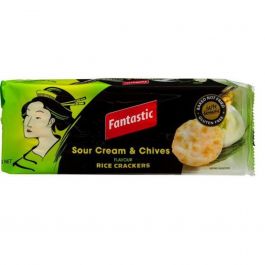 Fantastic Rice Crackers Sour Cream & Chives 100gr