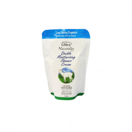 Leivy Naturally Double Moisturising Sabun Mandi Goat's Milk Pouch 250ml