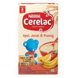 Nestle Cerelac (6-24 Bulan) Apel, Jeruk & Pisang 120g