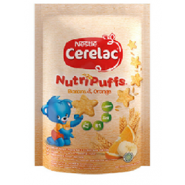 Nestle Cerelac Nutri Puffs (1-2 Tahun) Banana Orange 25g